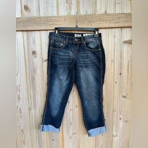 Indigo Rein Crop jeans Juniors Size 7